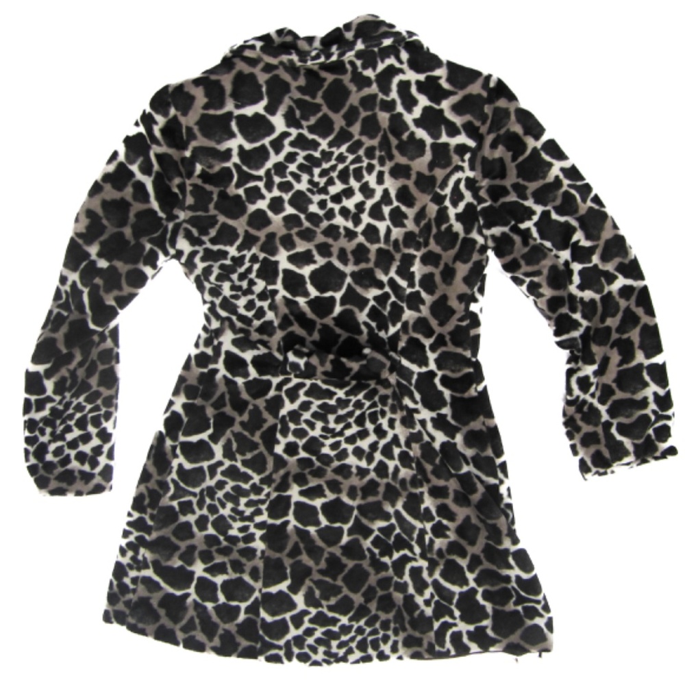 Vintage Leopard Print Jacket Fuzzy Button Up Ramp… - image 4